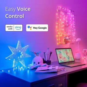 スマートLEDストリングライト (音楽同期 & アプリコントロール付き)-クリスマス、ハロウィーン、結婚式、パーティー、ホーム用装飾照明 - Product Image 6
