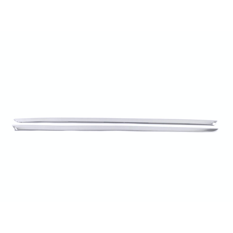Front windshield trim - glossy - stainless steel
