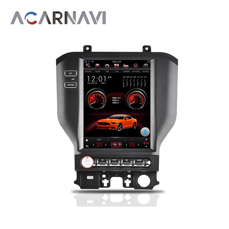 Acardash Android 12 Systeem 6G 128G Android Radio Touch Screen Dvd Mediaspeler Head Unit Gps Navigatie Voor Ford Mustang