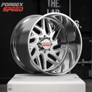 Forgex 20 22 24 26 28インチ6061-T6合金洗練されたフローティングセンターキャップ6x135 8x170 8x180ディープリップ乗用車リム - Product Image 2