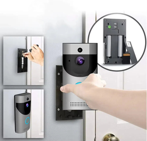 1080p Timbre de video inteligente a prueba de agua Tuya Cables Sistema de intercomunicación IP Teléfono de puerta de vidrio de madera con características de seguridad - Product Image 3