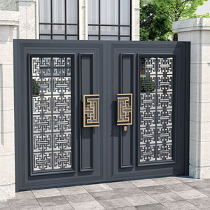 Đôi tấm trượt phong cách hiện đại thân thiện với môi nhôm đường lái xe cửa với tự động mở và dễ dàng cài đặt - Product Image 2