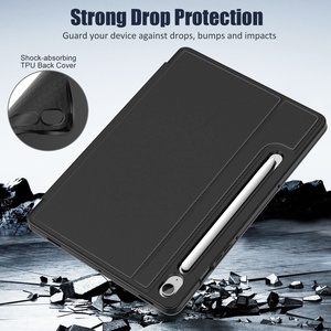 Moko Phía Trước Đứng Trường Hợp Bảo Vệ Bìa PU Da Vải Folio Trường Hợp Đối Với <span class=keywords><strong>Samsung</strong></span> <span class=keywords><strong>Galaxy</strong></span> <span class=keywords><strong>Tab</strong></span> S10 S9 Fe 10.9 11 2025 - Product Image 4