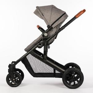 Manufacturer卸売Luxury Twins Stroller 3で1 High風景Aluminum Frame Folding Double Pram Two Baskets Baby Carriage