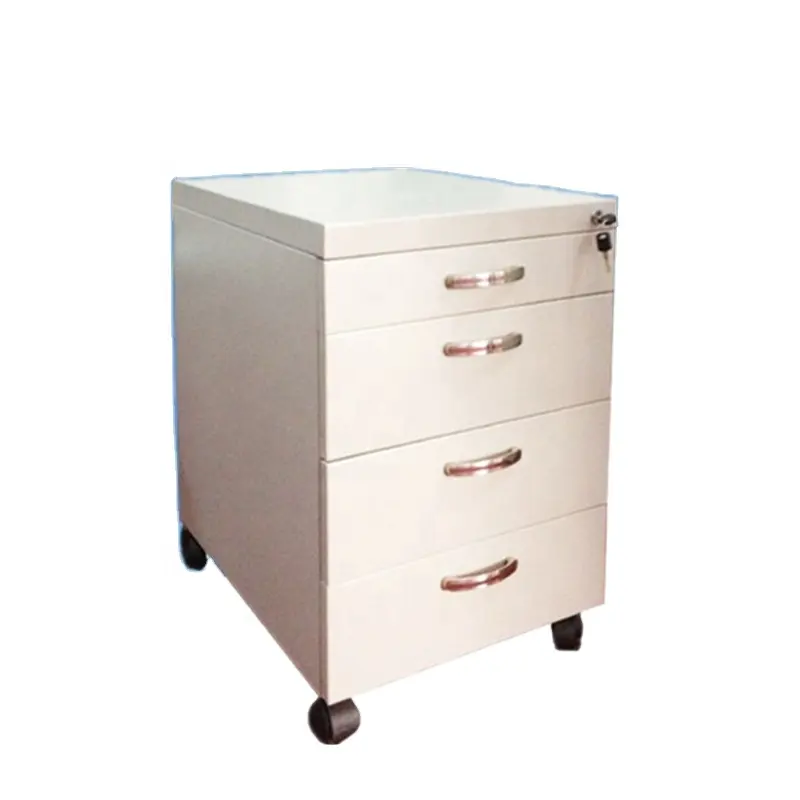 Hot Sale 4 Drawers CKD Movable Pedestal Storage Steel Mobile File Cabinet
