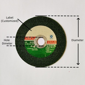 Cutting Wheels 4 Inch 4.5 Inch Steel Rebar Cutting Disc with Flat Type <strong>Depressed</strong> <strong>Center</strong> Type - Product Image 3