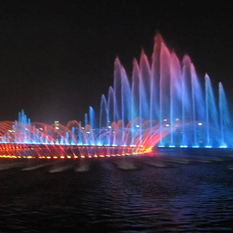 Fuente de agua Musical de Venta caliente, venta al por mayor, fuentes de jardín, proyecto de fuentes de baile de agua al aire libre