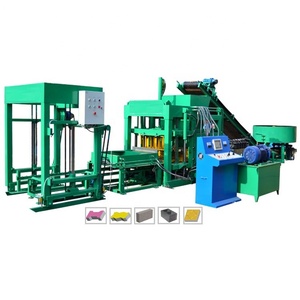 QT4-18 Interlock hueco de cemento sólido de hacer ladrillos de arena hexagonal/Rectangular/Behaton del bloque de La pavimentadora que hace la máquina - Product Image 5