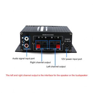 AK17012VミニオーディオパワーアンプデジタルオーディオレシーバーAMPデュアルチャンネル20W20Wバストレブルボリュームコントロール車の家庭用