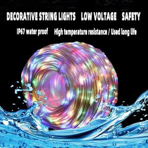 USB10メートルロール防水LEDストリング5Vアドレス指定可能なRGB24KEYリモコンアプリリモコンChristmasFairyストリングライト - Product Image 5
