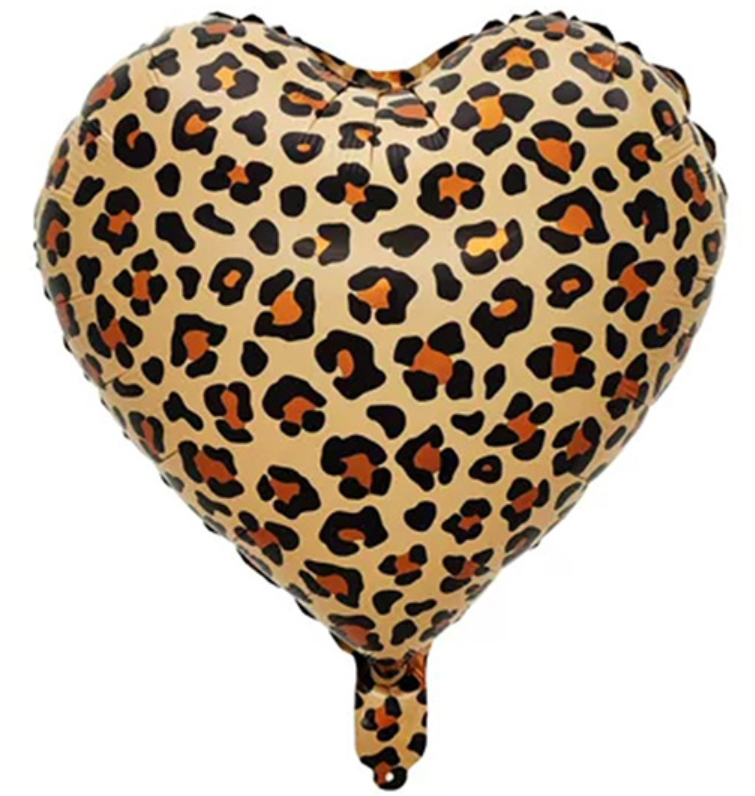 Corazón de 18 pulgadas, color marrón.