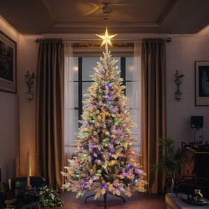 Factory Cheap Christmas Decoration Supplies <strong>Tree</strong> with LED Light PE PVC Mixed Planting Snow Automatic <strong>Tree</strong> Arbol De Navidad - Product Image 3