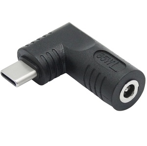Right Angle DC <strong>5521</strong> <strong>to</strong> <strong>USB</strong> C Connector Adapter, 90 Degree PD 65W DC 5.5mm X 2.1mm <strong>to</strong> <strong>USB</strong> Type C Male Plug Power Charge Adapter - Product Image 1
