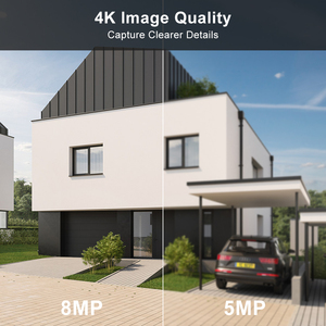 8MP IP摄像机poe安全炮塔POE室外摄像机F1.0 VCA MD 2.0红外和彩色双灯130db WDR H.265 + POE IP摄像机 - Product Image 2