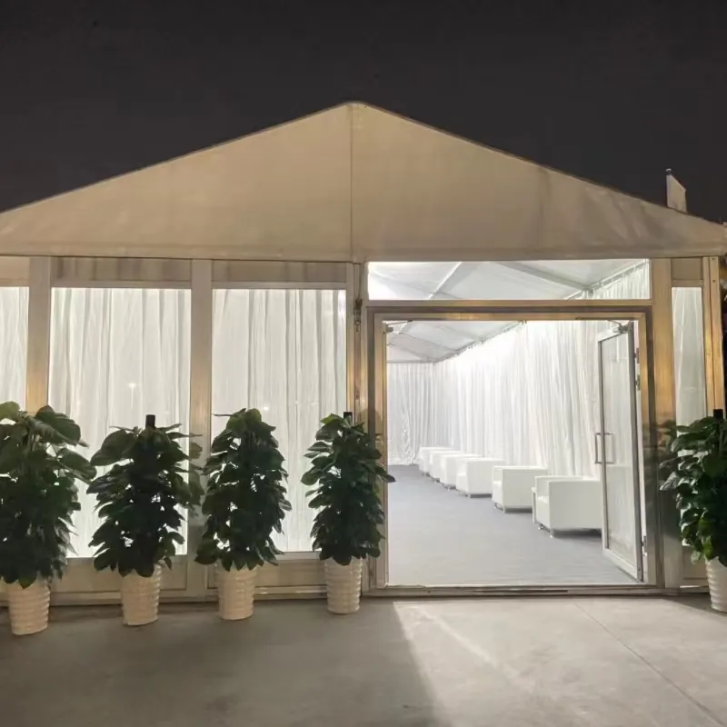 Langrun project prezzo di fabbrica di diverse dimensioni grande bianco PVC sala per matrimoni tendone evento tenda per la vendita