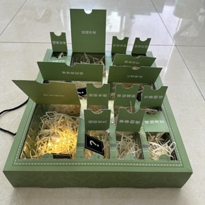 Toptan özelleştirilmiş gizemli hediye ambalaj noel çekmece şeker çikolata takı kapak gizem kutusu ile - Product Image 3