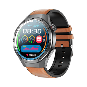 新着<span class=keywords><strong>2025</strong></span>ヘルシースマートウォッチET456レッドストラップECG付きSOS BTコール音声アシスタントIP68防水時計MontreRelojes
