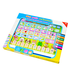 Venta al por mayor bebé juguetes educativos de Aprendizaje Temprano portátil inteligente máquina de aprendizaje tableta francesa juguete de ordenador para niños - Product Image 6