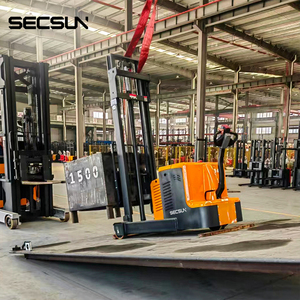 SECSUN Apilador de paletas semiautomático completo 1 tonelada 1,5 toneladas 2 toneladas Mini apilador eléctrico con tipo de caminar