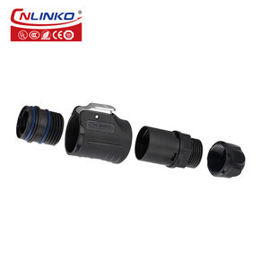 Enchufe Industrial IP68 8P8C RJ45 Conector a prueba de agua Tipo de conexión Ethernet RJ45 Conectores duales Cat5e Cat6 para red de conexión
