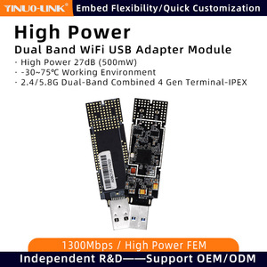 Yinuo-link AC1300 USB WiFi Adapter 5G 2.4G Dual Band External <strong>Network</strong> Dongle for Desktop PC Mini 1300mbps <strong>Wireless</strong> <strong>Computer</strong> - Product Image 2