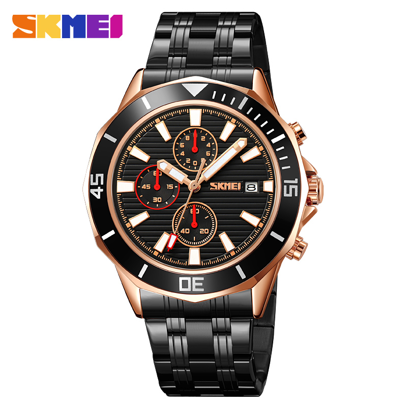 rose gold/black