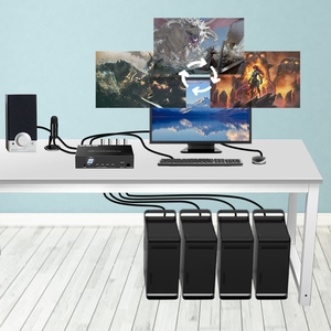 4K@60Hz HDMI <strong>KVM</strong> <strong>Switch</strong> HOT KEY <strong>SWITCH</strong> USB3.0 <strong>4</strong>-Port HDMI <strong>KVM</strong> <strong>Switch</strong> <strong>4</strong> <strong>Input</strong> <strong>1</strong> <strong>Output</strong> USB Switcher