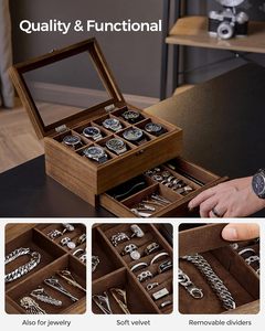 Деревянная коробка для часов, 8 слотов - Product Image 4