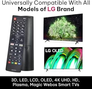 Universal fernbedienung AKB75095308 Kompatibel mit verschiedenen LG Ultra HD-Fernsehern 28 MT49S 32 LJ610V 43 UJ630V 43 UJ634V
