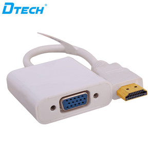 Convertidor de cable HDMI macho a VGA hembra, convertidor de cable VGA a HDMI, 1080p para monitor y proyector