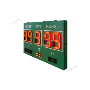 Led Softball Scoreboard Outdoor Electronic Baseball Scoreboard with RF <strong>Remote</strong> <strong>Control</strong> and <strong>Computer</strong> <strong>Software</strong> <strong>Control</strong> - Product Image 1