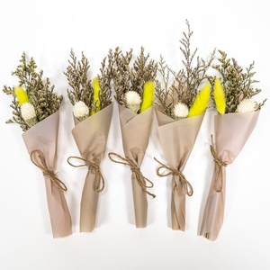 प्राकृतिक देहाती सजावटी Boho सूखे फूल Boho शादी की व्यवस्था मिनी के लिए फूल गुलदस्ता - Product Image 3