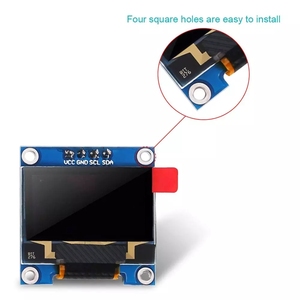 Aokin 0.96 "Inch Blue I2C IIC Serial 128x64 OLED LCD LED SSD1306 LCD Screen Module für Arduino für Raspberry Pi Display Screen