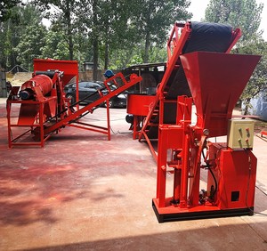 Máquina de fabricación de ladrillos entrelazados de construcción común práctica, máquina de bloques semiautomática - Product Image 5