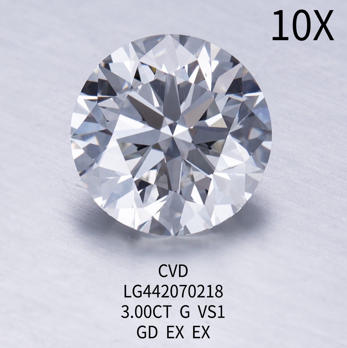 CVD de 3.0CT G VS1