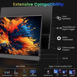 Extensor inteligente Ips 15,6*1920 de 1080p pulgadas, Monitor Extra táctil, Monitor portátil Compatible para teléfono inteligente móvil, ordenador portátil - Product Image 5