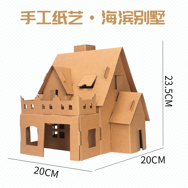 Handmade DIY-coastal villa with instructions