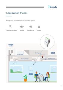 Unidad combinada de gases múltiples LoRaWAN para pared/en pared, sensor IAQ para PM2.5, PM10, SO2, O3, NO2, CO, CE, WELL, LEED, certificado RESET - Product Image 5