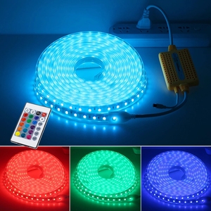 60led กับ IR ควบคุมระยะไกล IP67กันน้ำกลางแจ้งใช้ที่มีความยืดหยุ่นแสง RGB 50เมตร100เมตรชุด220โวลต์ RGB นำแถบ - Product Image 3
