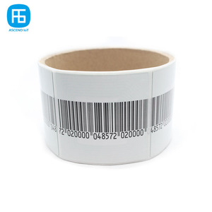 1000 Stück/Rolle Quadrat 50*50mm Barcode Druckbar 8,2 MHz RF-Sicherheits etiketten EAS Anti-Diebstahl-Aufkleber für Einzelhandel geschäfte - Product Image 5