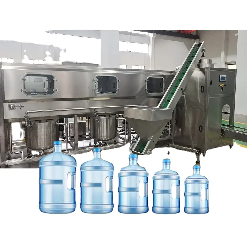 Automático 5 galones 20 litros botella barril agua lavado líquido llenado tapado embotelladora