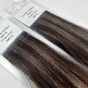 Doğal bakire uzantıları Remy örgü görünmez bant-yumuşak pürüzsüz Remy örgü 100% görünmez çinli insan saçı - Product Image 2