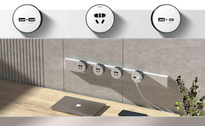 Sistema de riel de alimentación de escritorio inteligente MF multifunción universal para oficina, toma de corriente eléctrica - Product Image 6