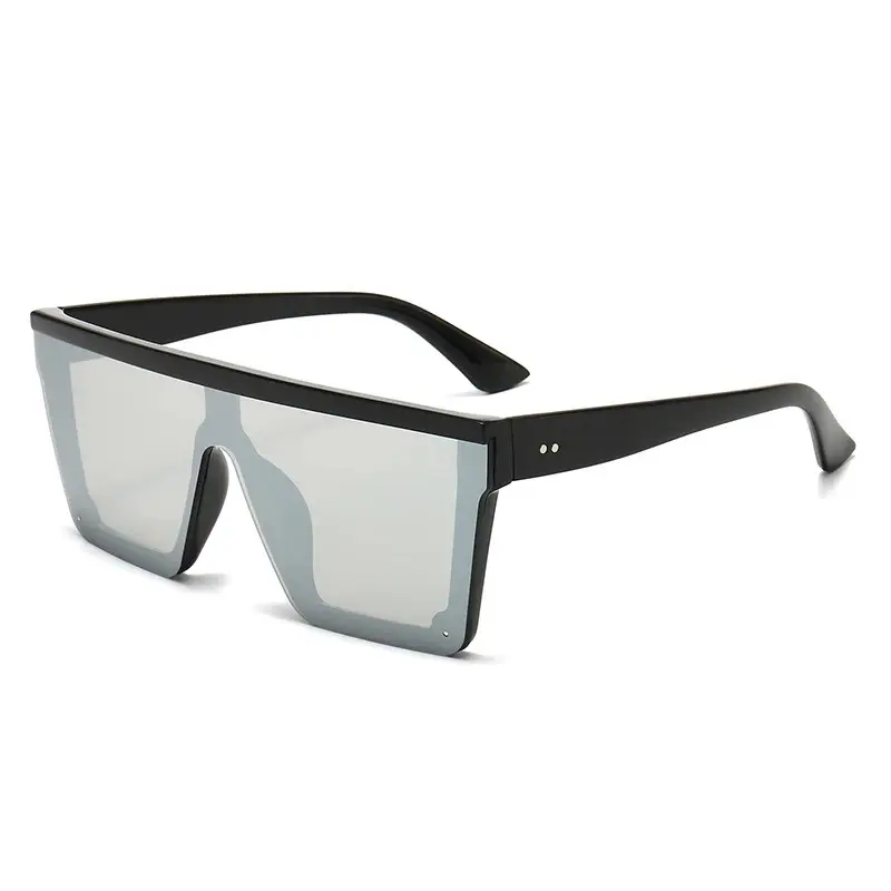 Mode übergroßen quadratischen schutz männer sonnenbrille OEM logo sonnenbrille