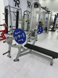2025 yüksek kaliteli antreman ROSEN spor salonu ekipmanları ticari vücut geliştirme egzersiz için galvanizli çelik düz tezgah