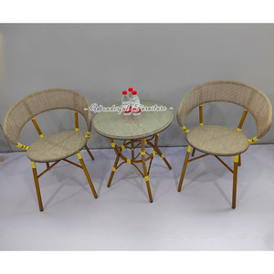 Hiện đại Ngoài trời chất lượng cao sắt khung bàn ghế thiết lập thiết kế đơn giản vườn bàn ghế - Product Image 2