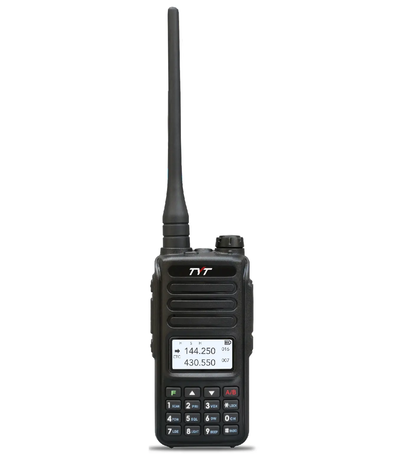 Radio analógica de mano UV98 de 10W, FM inalámbrico de doble banda con 200 canales y pantalla LCD de matriz de puntos