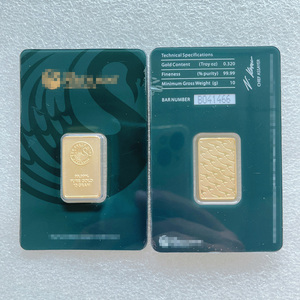 メタルクラフト金メッキバー1oz/2.5g/5g/10g/20g/50g/100g銅インゴット銀金メッキ地金非磁性