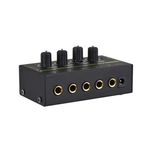 Amplificador de auriculares Estéreo de 4 canales Amplificador de auriculares Mini amplificador de audio con adaptador de corriente DC 12V 6,35mm Interfaz de entrada/salida - Product Image 2