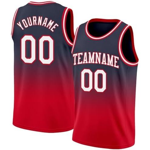 Navy Red - White